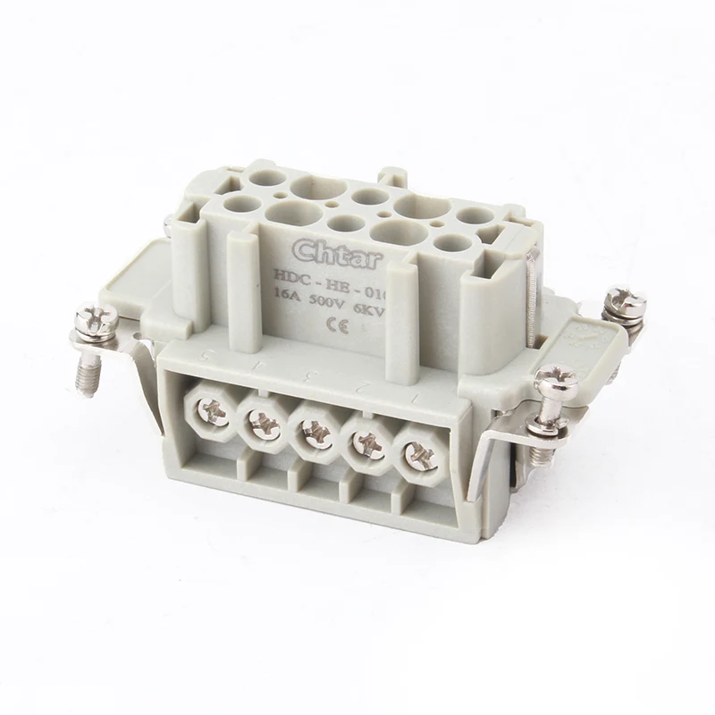 Connecteur robuste à insertion M/F à 10 broches